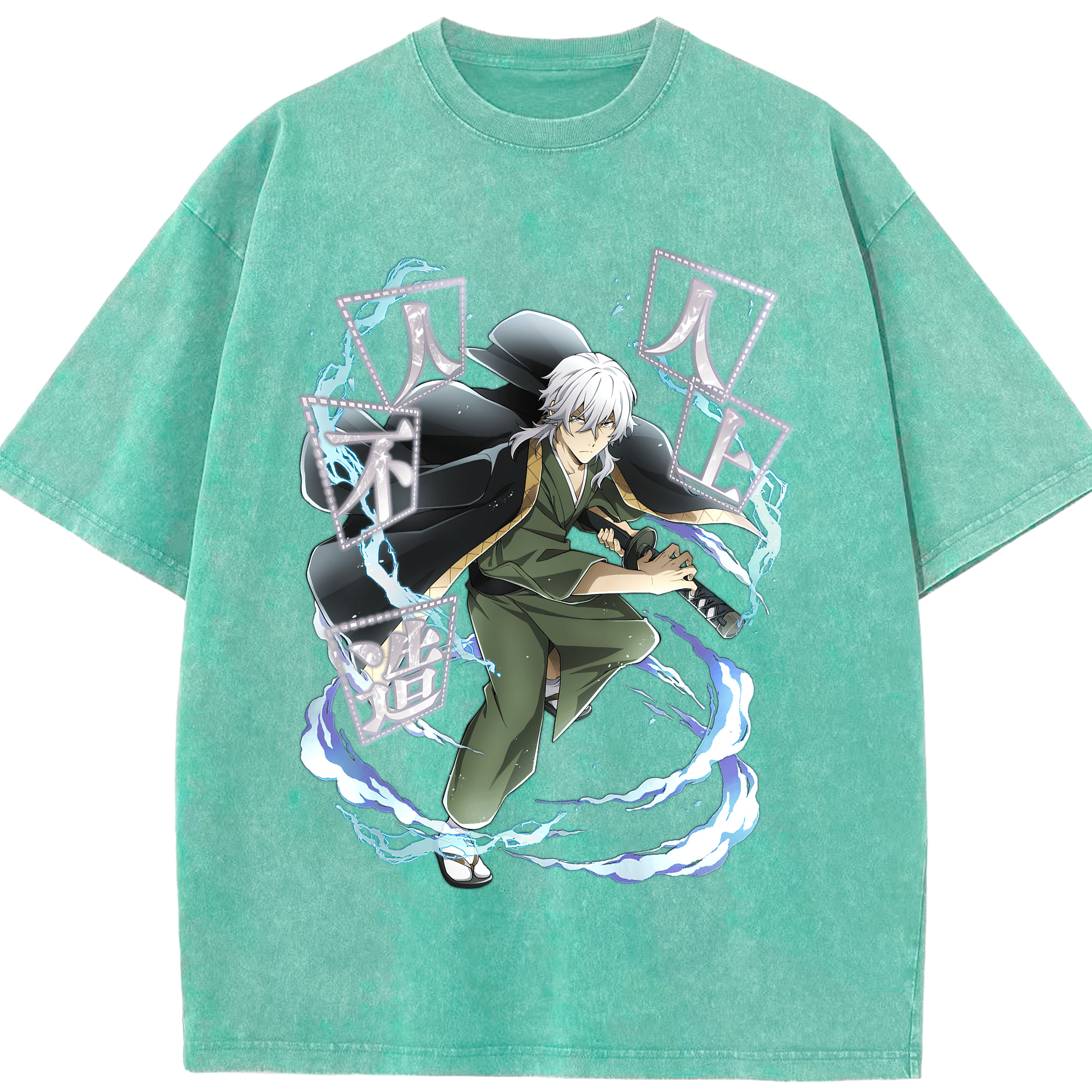 （画像用） 文豪ストレイドッグス Bungo Stray Dogs 綿100% ヴィンテージ風 半袖Tシャツ（フロントプリント）